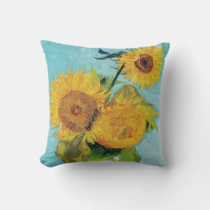 Three Sunflowers, Van Gogh Cushion