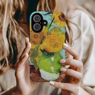 Three Sunflowers   Vincent van Gogh iPhone 16 Case