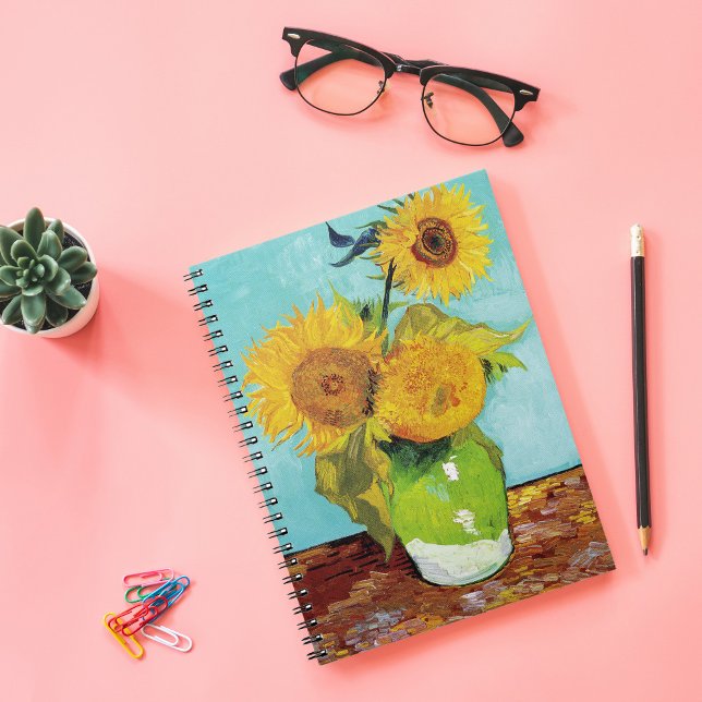 Three Sunflowers | Vincent van Gogh Notebook (Creator Uploaded)