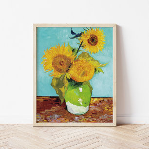 Three Sunflowers   Vincent Van Gogh Poster