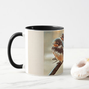 Three Sweet Swallows Mug