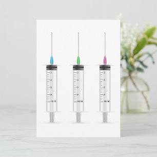 Three Syringes Invitation