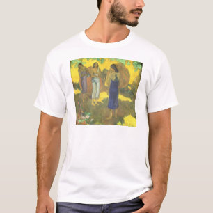 Three Tahitian Women against a Yellow T-Shirt