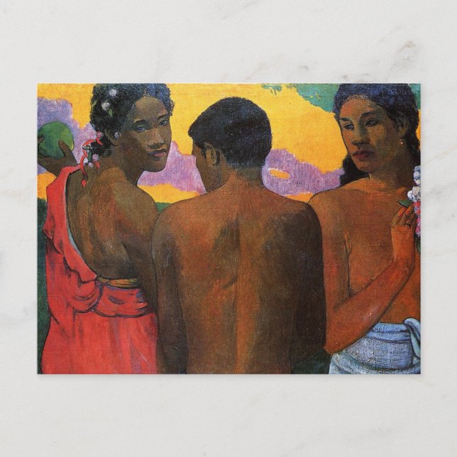 'Three Tahitians' - Paul Gauguin Postcard (Front)