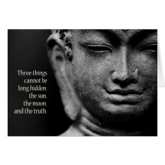 Three things cannot be long hidden: the sun, the m