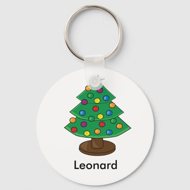 Three Tier Christmas Tree Key Ring (Front)
