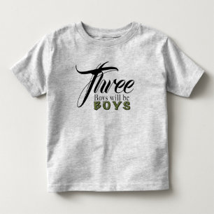 Three - Toddler Fine Jersey T-Shirt