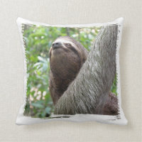 Three Toed Sloth Pillow