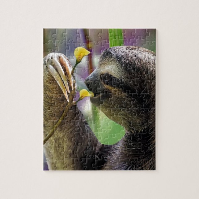 Three-Toed Tree Sloth Jigsaw Puzzle (Vertical)