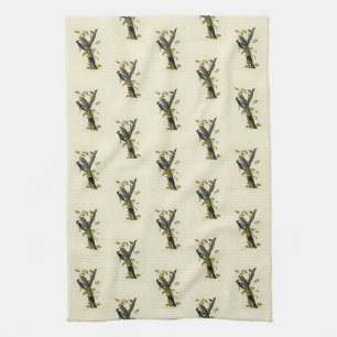 Three-toed Woodpecker - Audubon's Birds of America Tea Towel