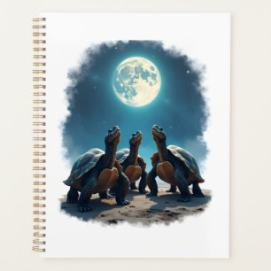 Three Tortoises Howl at Moon Wildlife Mountain Tur Planner
