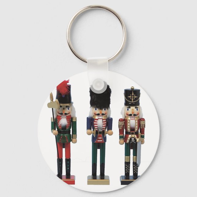 Three Traditional Nutcracker Key Ring (Front)