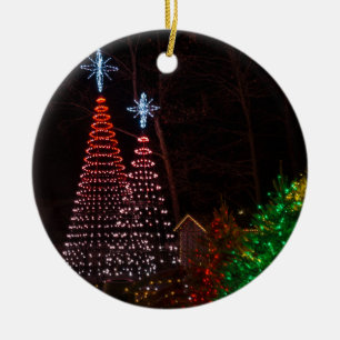 Three Trees At Midtown Ceramic Ornament