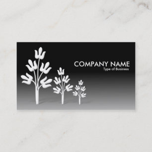 Three Trees - Black and White II Business Card