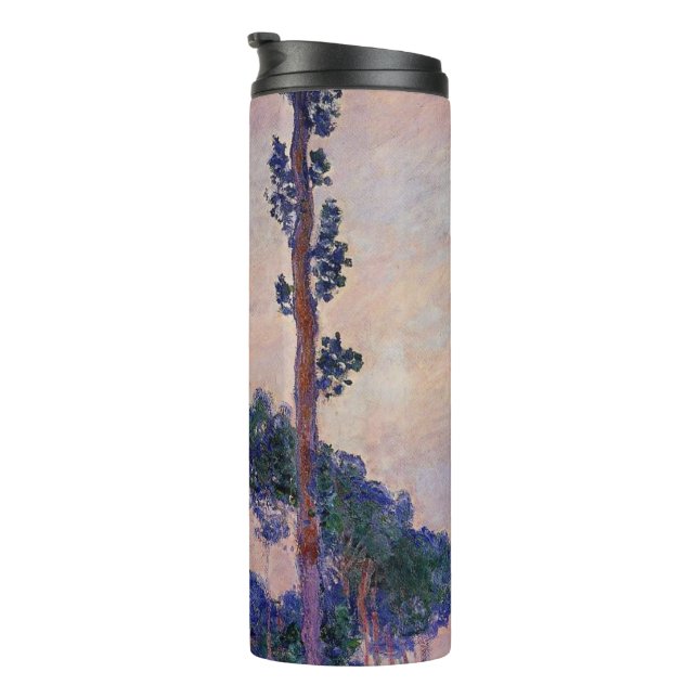 Three Trees in Grey Weather, Claude Monet Thermal Tumbler (Rotated Right)