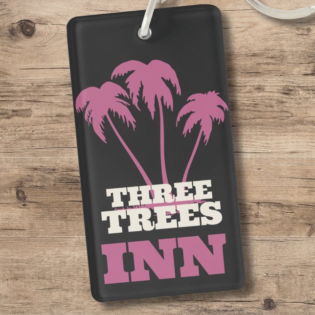 Three Trees Inn (white) Key Ring (Creator Uploaded)