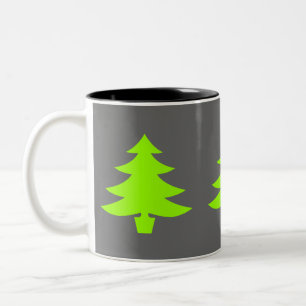 three trees Two-Tone coffee mug