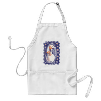 *three tribal birds* standard apron