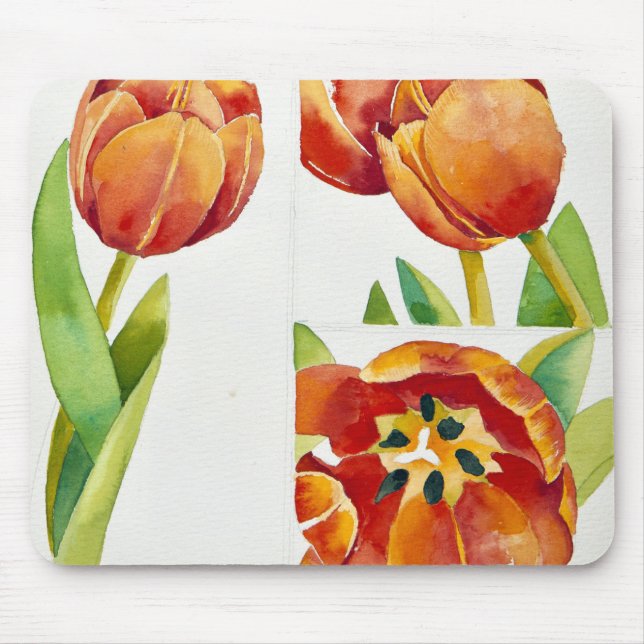 Three tulip studies in a sure 2013 mouse pad (Front)