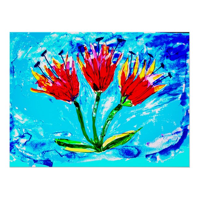 Three tulips poster (Front)