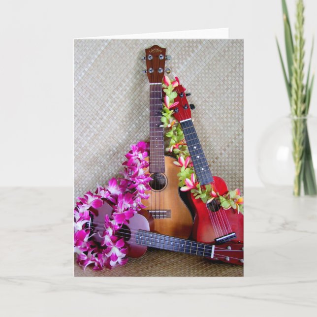 Three Ukuleles Card (Front)