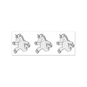 Three Unicorns Running Thunder_Cove Rubber Stamp