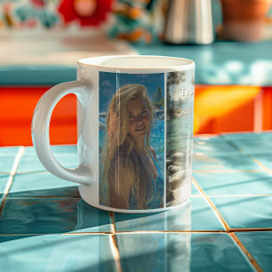 Three Vertical Strip Boho Photo Mug