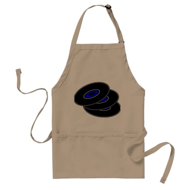 Three Vinyl Records Apron (Front)