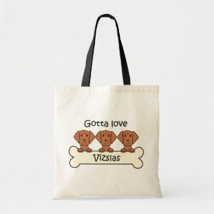 Three Vizslas Tote Bag