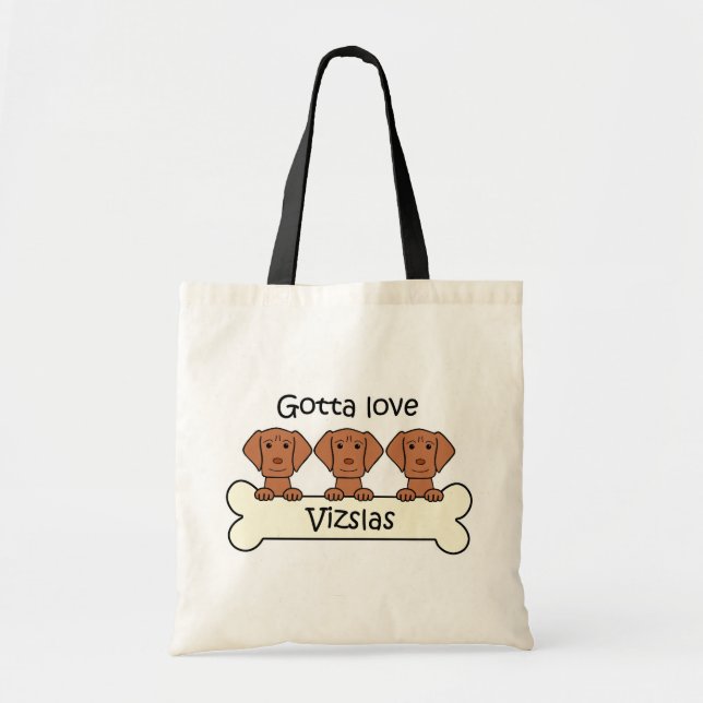 Three Vizslas Tote Bag (Front)