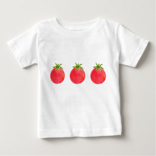 Three Watercolor Tomatoes Baby T-Shirt