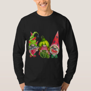 Three Watermelon Garden Gnomes Tomte Swedish Scand T-Shirt