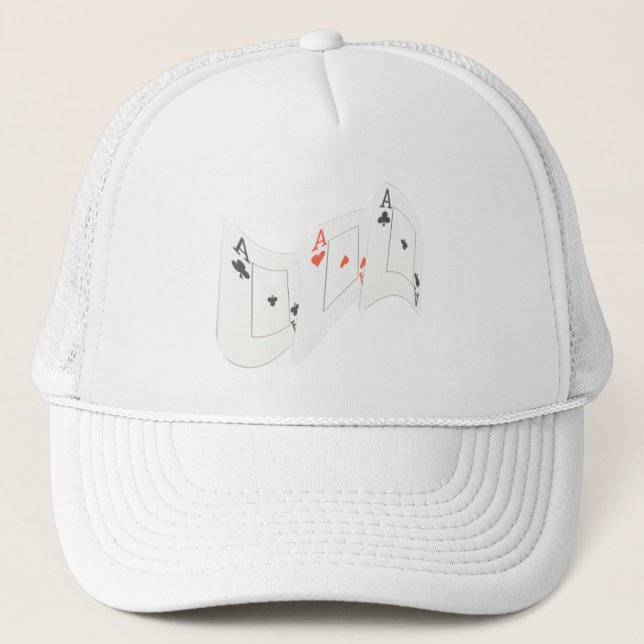 Three Wavy Aces, Trucker Hat (Front)