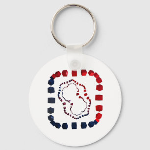 Three Way Cubed Key Ring