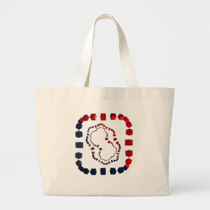 Three Way Cubed Large Tote Bag