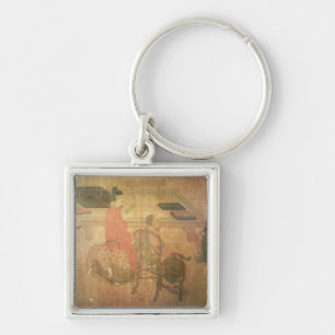 Three Well-Read Men from Lieou-Li T'ang Key Ring