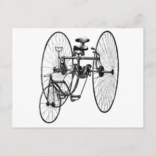 Three Wheel Bicycle Tricycle Postcard