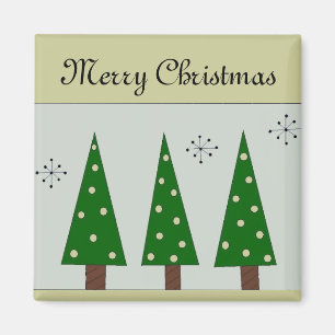 Three Whimsical Trees Magnet