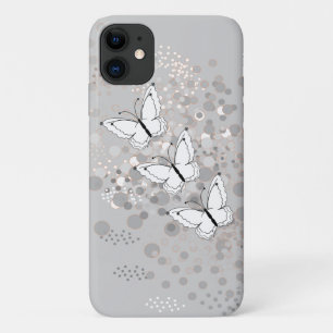 Three White Butterflies iPhone 6/6s 11 Case