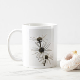Three White Cone Flowers Coffee Mug