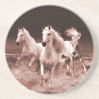 Three White Horses Coaster