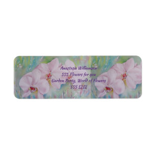 THREE WHITE ORCHIDS RETURN ADDRESS RETURN ADDRESS LABEL