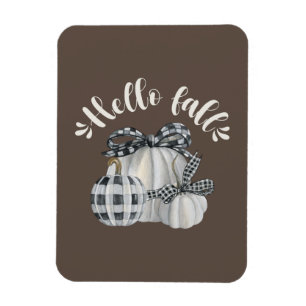 Three White Pumpkins Magnet