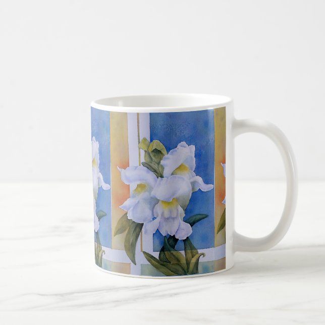 THREE WHITE SNAPDRAGONS CLASSIC MU COFFEE MUG (Right)