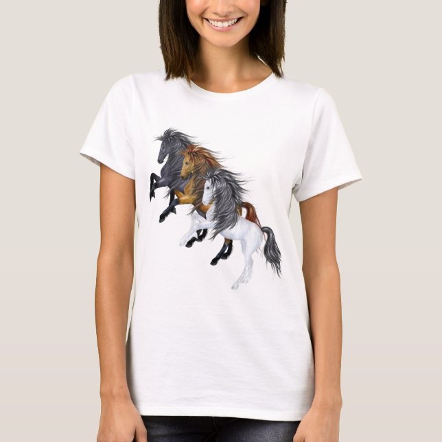 Three Wild Stallions Shirt (Front)