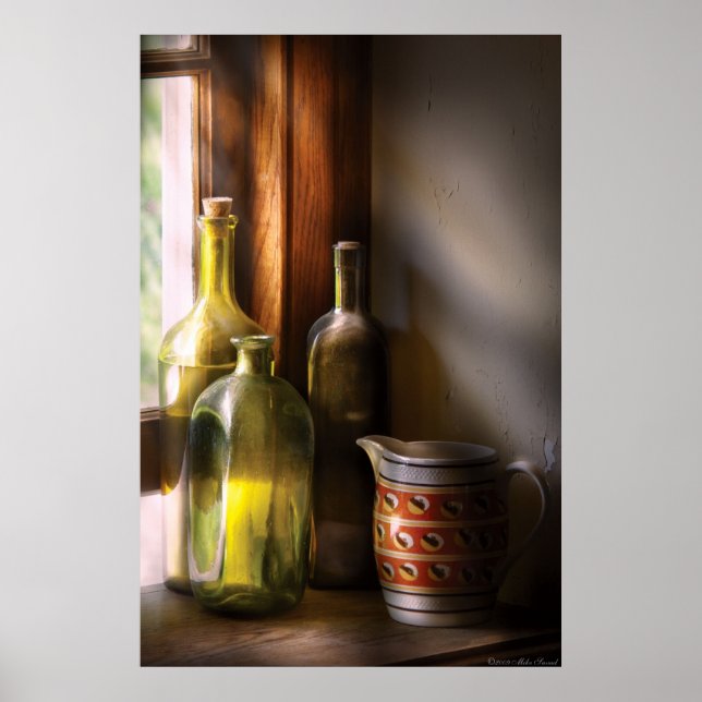 Three wine bottles poster (Front)