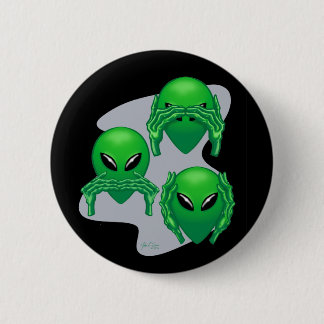 Three Wise Aliens Button