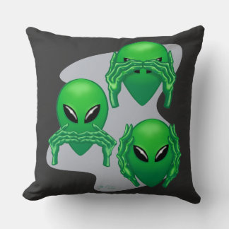 Three Wise Aliens Cushion