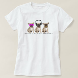 Three Wise Bull Dogs T-Shirt