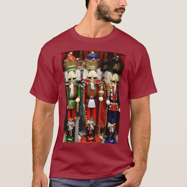 Three Wise Crackers - Nutcrackers Christmas T-Shirt (Front)
